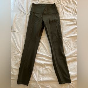 Lululemon Wunder Under High- Rise Tight 25” in Dark Olive